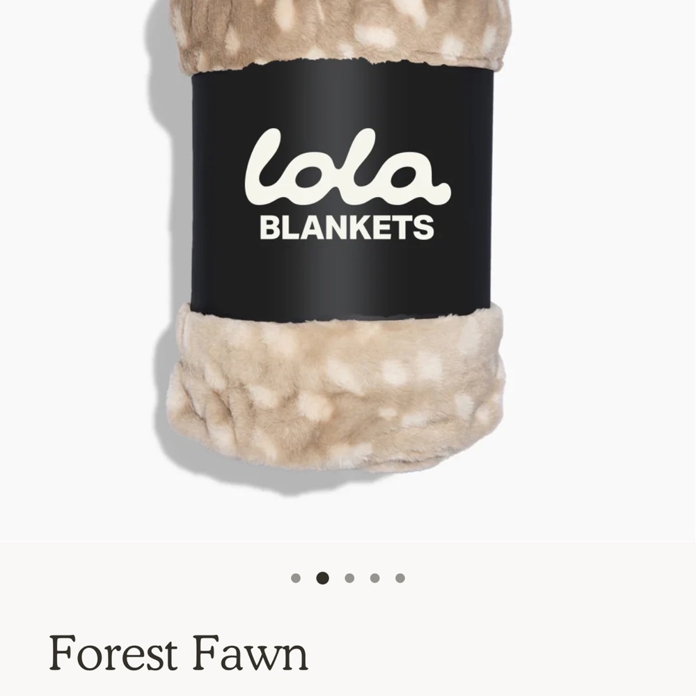Lola XL Forest Fawn Blanket - Cream and Brown